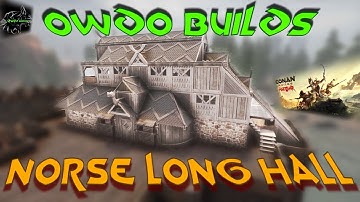 Norse Inspired Long Hall - Aesir Build - No Mods - CONAN EXILES