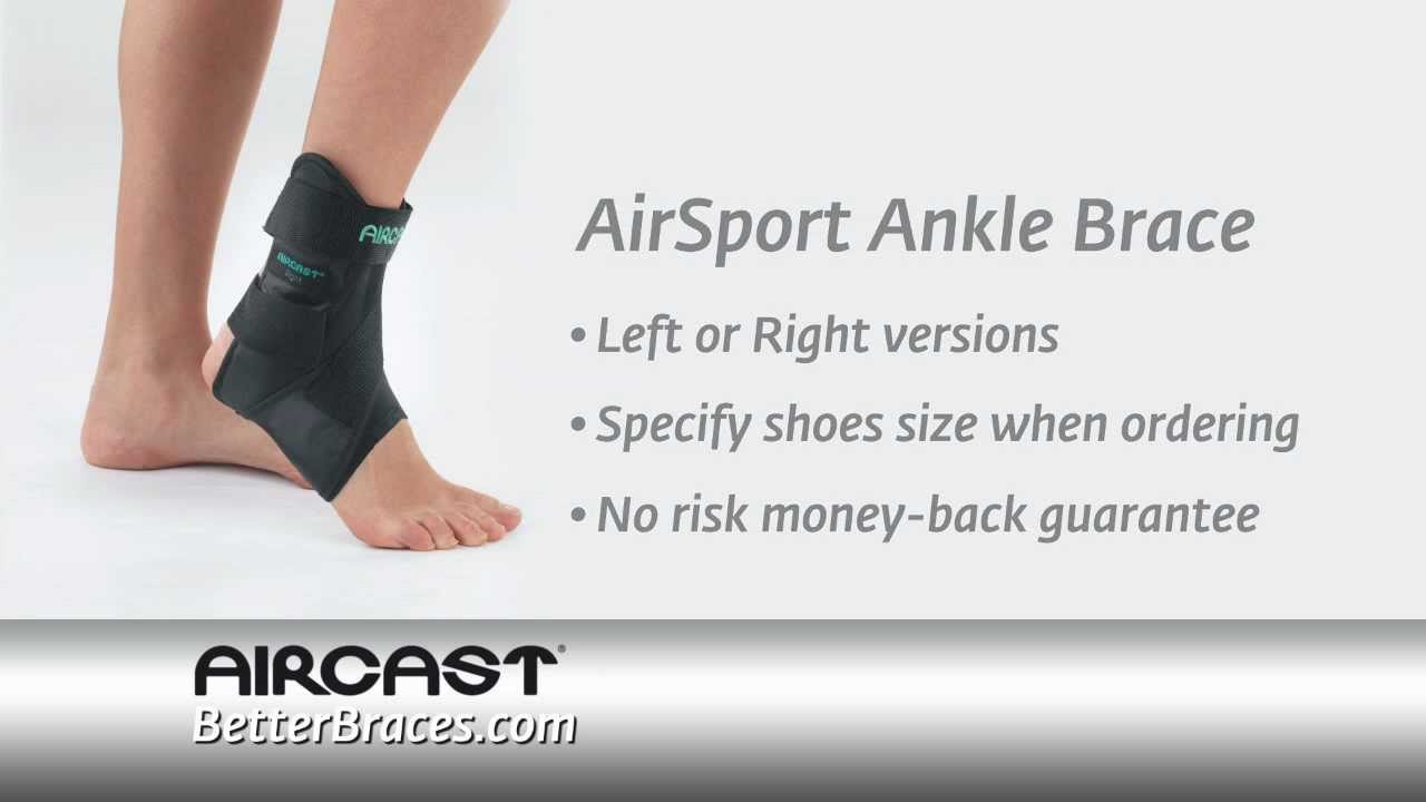 Aircast Ankle Brace Size Chart