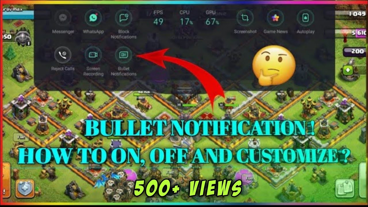 Control Bullet Notification in Realme Phone | Game Space | Sliding in Game Notification