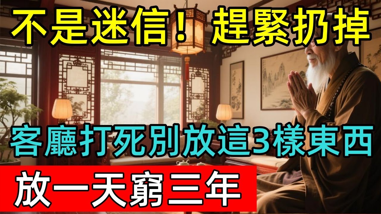 不是迷信！趕緊扔掉！客廳打死別放這3樣東西，誰家有誰窮的快！#佛陀 #佛學 #佛法 #佛教 #修行 #智慧 #因果 #佛家  #佛學知識 #佛學智慧 #修心修行 #佛教文化 #禪悟人生 #傳統文化