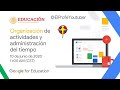 Webinar 10 Junio Organización de actividades y administración del tiempo