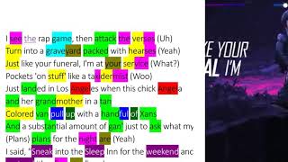 EMINEM - TONE DEAF| Rhyme highlighted 2nd verse
