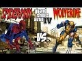 SPIDER-MAN VS WOLVERINE - MARVEL SUPERHEROES BATTLE - GTA IV