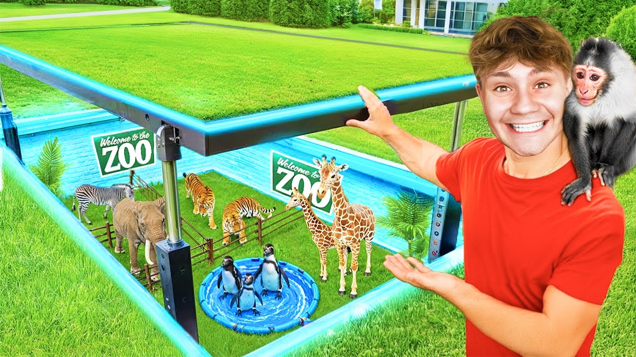 Postavil jsem si TAJNOU Zoo v mém Domě!