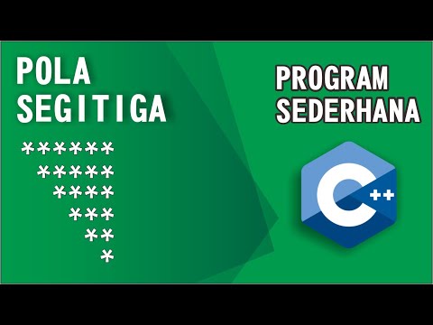 Membuat Bentuk Pola Segitiga Sikut Terbalik - Belajar C++