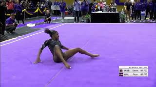 Kiya Johnson Perfect Floor LSU vs Auburn 2022 10.000