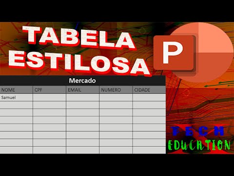 Vídeo: Como Inserir Uma Tabela No PowerPoint