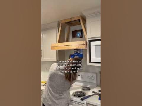 How to Install a Hood Vent over the Stove that Exhausts to the Outside 