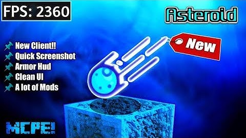Best Asteroid Client for Minecraft PE 1.21+ 🚀 FPS Boost & No Lag | By Masterboyyt