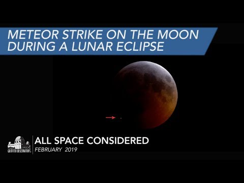 Meteor Strike during a Lunar Eclipse | All Space Considered at Griffith Observatory | January 2019