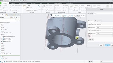How to change orientation (view) in creo