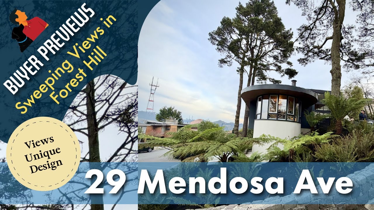 Buyer Preview: 29 Mendosa Ave, A Mid-century Forest Hill View Home, San Francisco - 4K