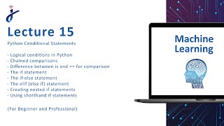 "Machine Learning || Lec 15 || Python Conditional Statements (URDU/HINDI)" Details