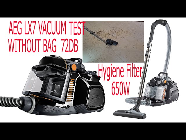 AEG LX7 VACUUM CLEANER 650W 72DB TESTING - YouTube