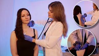 ASMR REAL PERSON Cardiology Exam ❤ Head to toe physical Assessment (english subtitles/german) screenshot 4