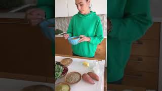 Gal Gadot Cooking Something