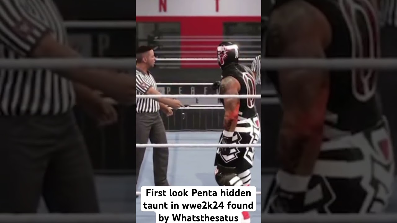 First look at Penta hidden taunt in wwe2k24