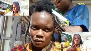 Wow 😲 I tried getting knotless braid on my short 4c natural hair// Beautify myself for my hubby.