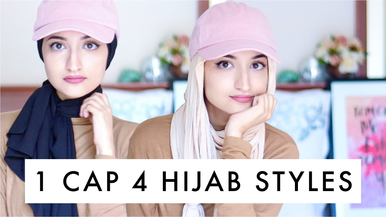 Easy Cap Hijab Styles  1 Cap 4 Styles - YouTube