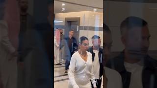 Cristiano &amp; Georgina at the opening of his new hair clinic ❤️