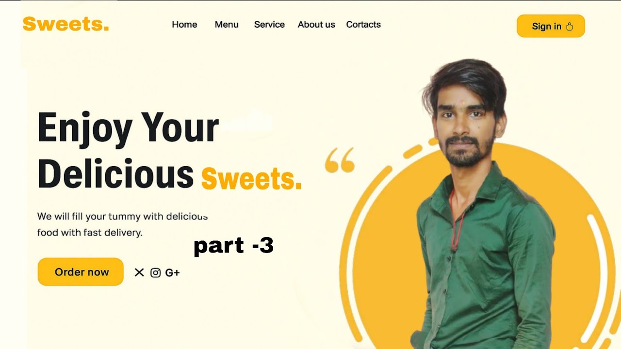 🍬 Sweet Shop Website Coding Tutorial | HTML, CSS & JavaScript Step-by ...