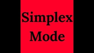 Definition of Simplex mode