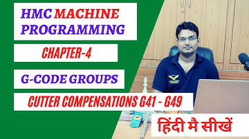 hmc machine programming || cutter radius compensation || tool hieght compensation || g code || rules