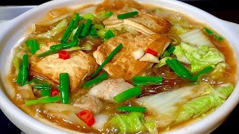 白菜燉粉條怎麼做才好吃？原來訣竅在這裡，燉一鍋都吃不夠，美味【阿朝哥美食 】#白菜燉粉條 #白菜 #粉條 - 天天要聞