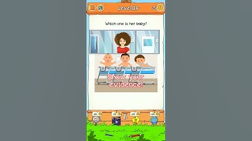 Braindom 2 Level 119 || which one is her baby.