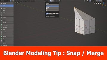 Blender 2.8 Modeling Tip : Snap & Merge