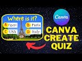 How to create a quiz on canva i canva quiz maker 2024