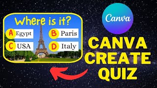 How To Create A Quiz On Canva I Canva Quiz Maker (2024)