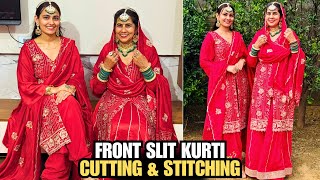 Front Slit kurti Cutting & Stitching 