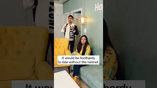 Helmet Na Pehna English Translation