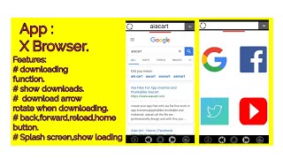 X Browser aia file for thunkable ,appybuilder,App Inventor and makeroid screenshot 3