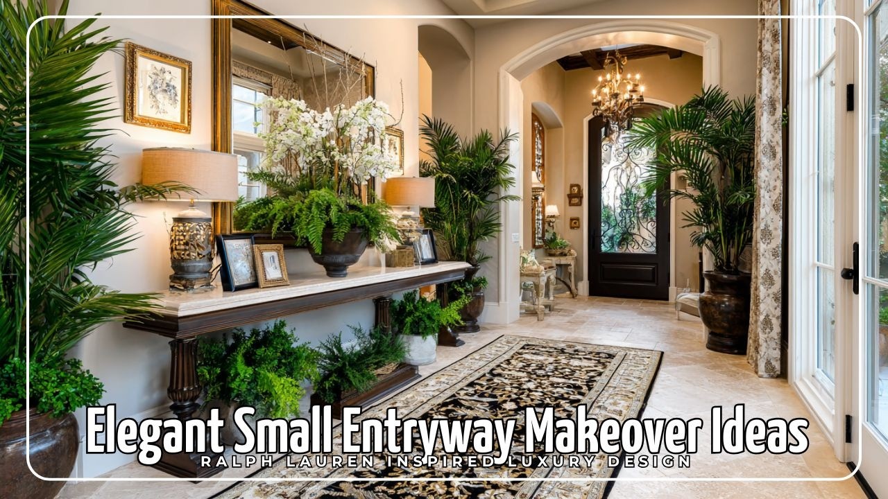 Elegant Small Entryway Makeover Ideas | Ralph Lauren Inspired Luxury ...