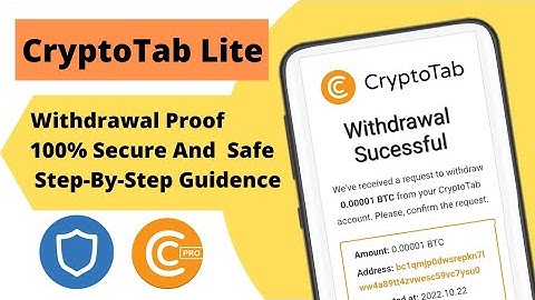 CryptoTab Browser Lite Withdraw Proof 🔥| Free Bitcoin Mining App 2022 | Earn 0.0001 BTC Daily 🤑