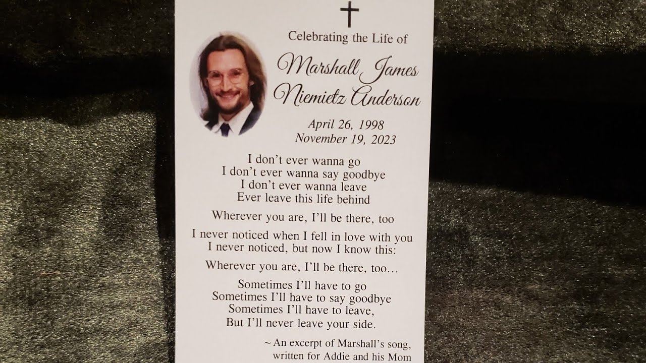 For the Beauty of the Earth, Homegoing of Marshall Anderson