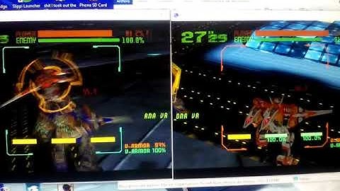 a clip of virtual-on oratorio tangram linked-up in flycast