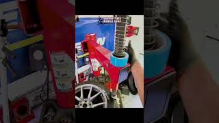 POV from the job while installing new Tesla tires 🛞👀