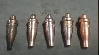Gas cutting nozzle size || Victor cutting nozzle type