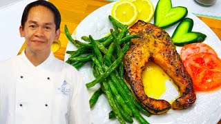 HOW TO COOK EASY PAN SEARED SALMON WITH LEMON BUTTER ‼️@kusinanijunior by Kusina ni Junior 114 views 1 month ago 4 minutes, 36 seconds