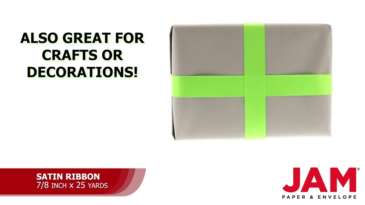 Lime Green 78 in x 25 yd Satin Ribbon