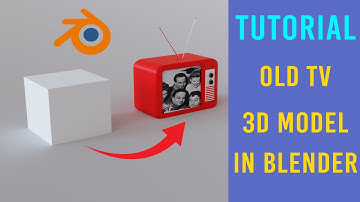 Tutorial | Old TV Modeling in 3D Blender | Graph Skill