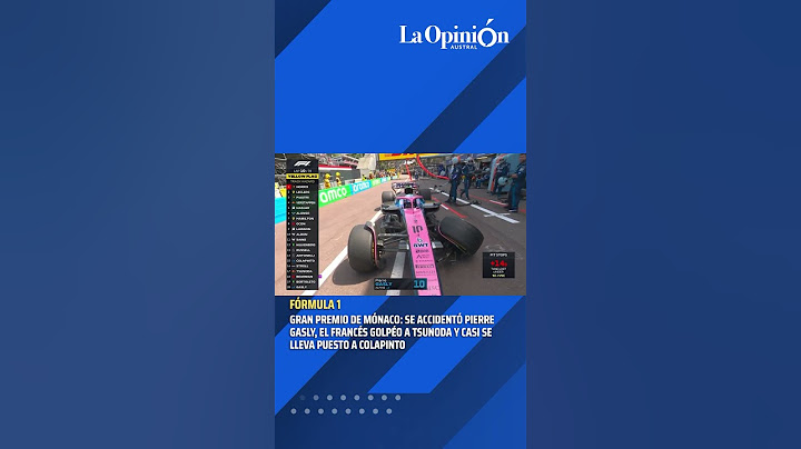 F1: Gasly se quedó sin frenos y casi choca a Colapinto en el GP de Mónaco