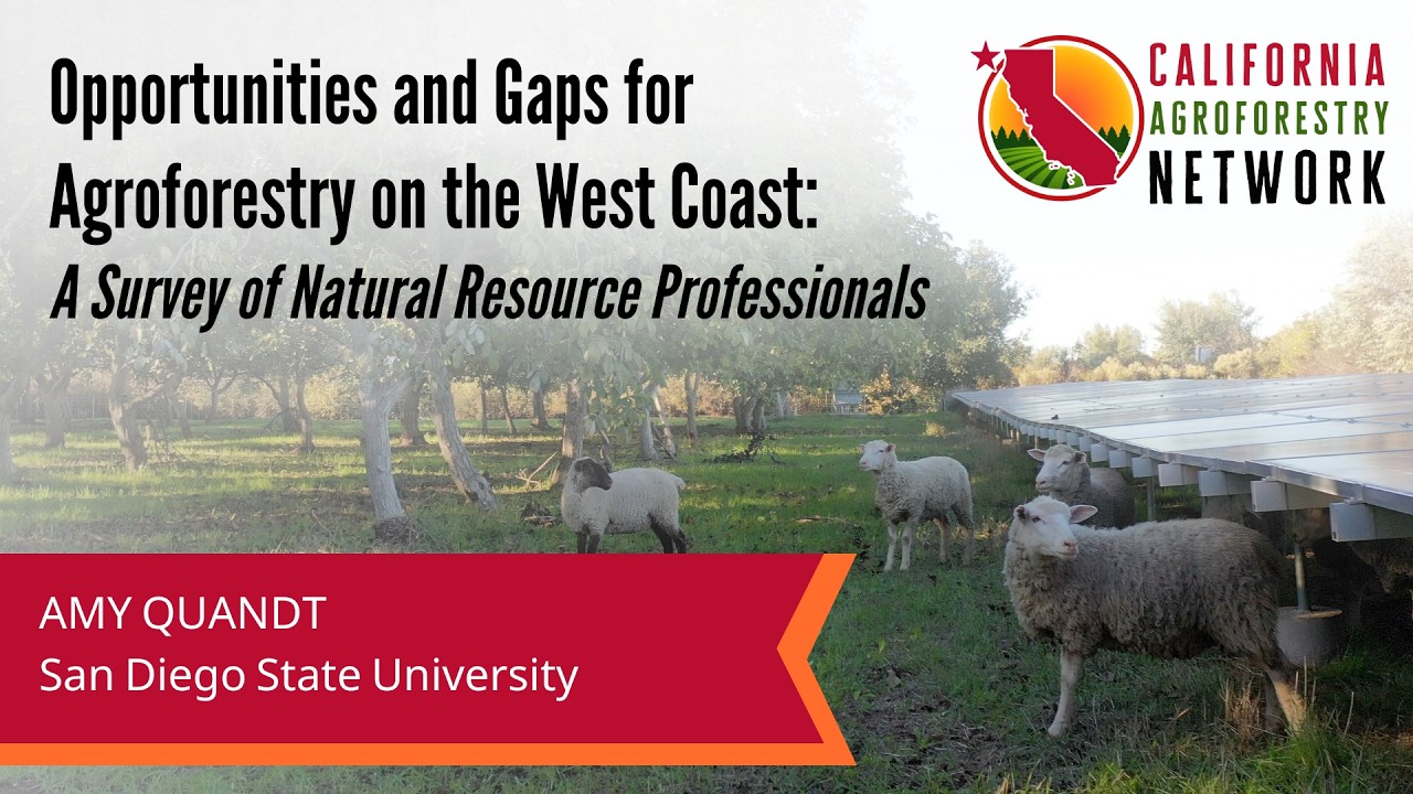 Opportunities and Gaps for Agroforestry on the West Coast