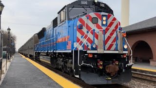 MD-W Metra Trains working in Roselle, Mar 29, 2024