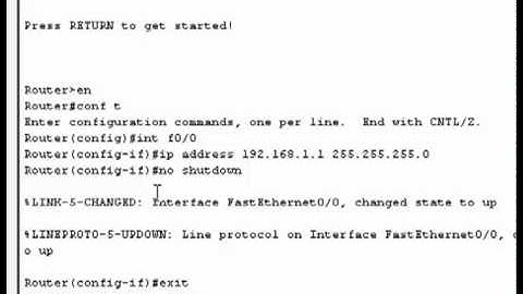 LAB Configure router static