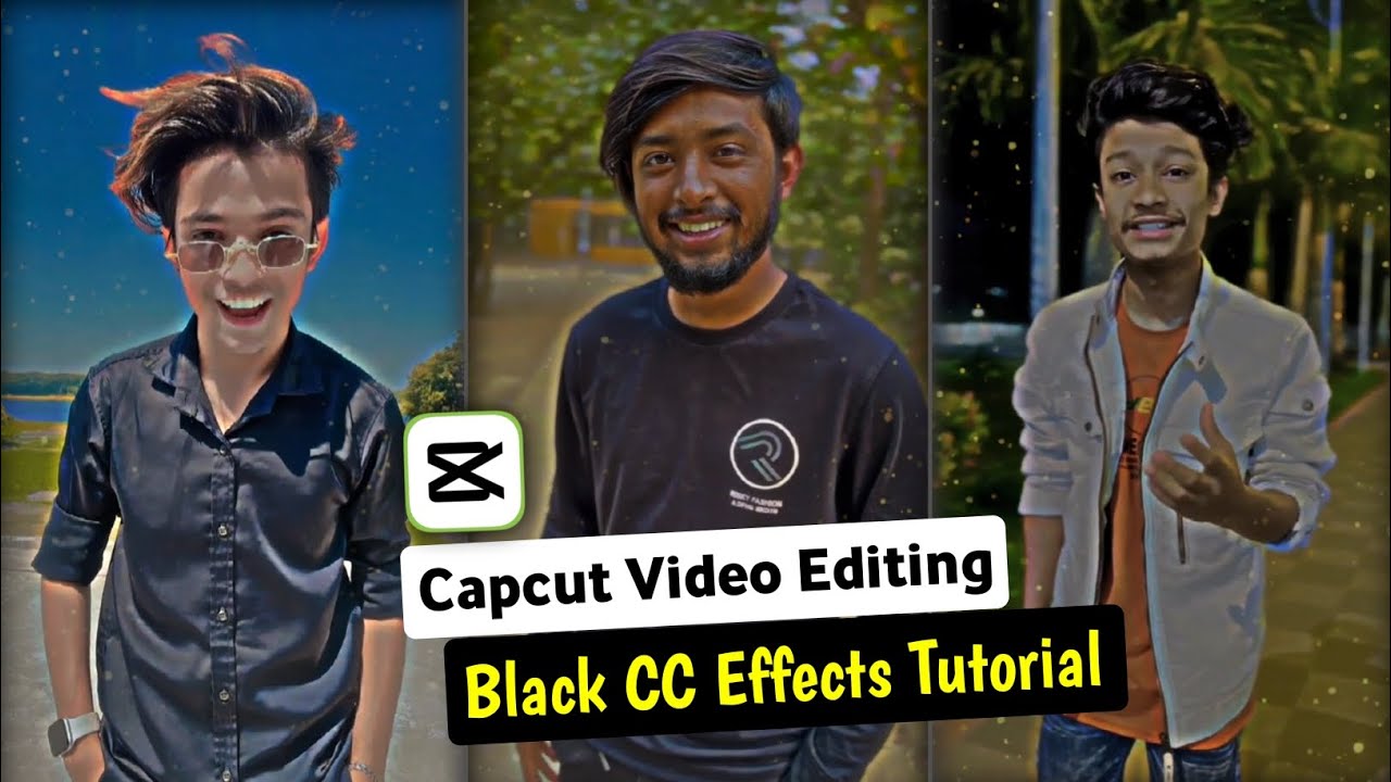 TikTok New Trending Black Effect Video Editing In Capcut || HDR Black ...