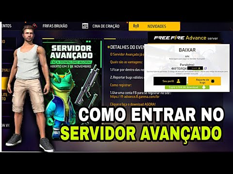 VOU ENSINAR PARA GERAL COMO ENTRAR NO SERVIDOR AVANÇADO DO FREE FIRE MUITO FÁCIL EXTRA NO ANOS 2022